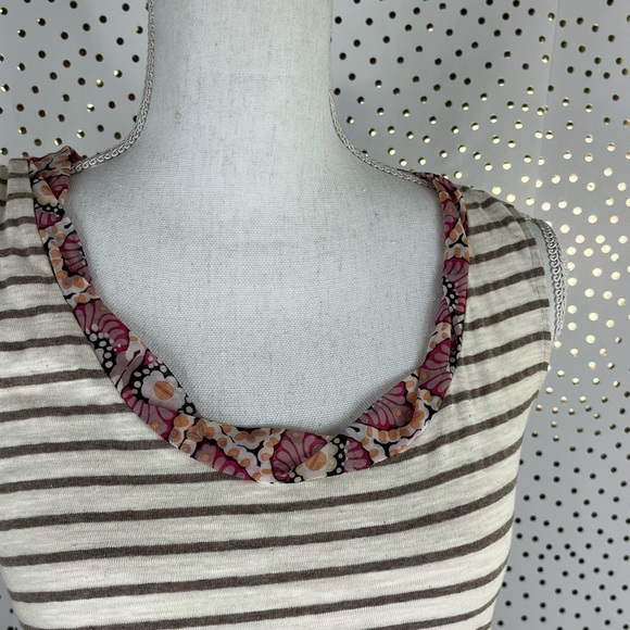 Anthro Postmark Striped Peplum Top - Picture 2 of 8